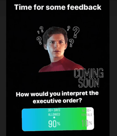 Poll of instagram viewers